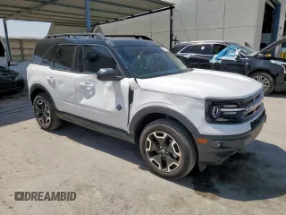 2024 Ford Bronco Sport Outer Banks with VIN 3FMCR9C67RRE78710, listed as a Copart auction lot 61054165 with 13,005 mi miles and Salvage title. Bid and sale history available at DreamBid. Image 4.