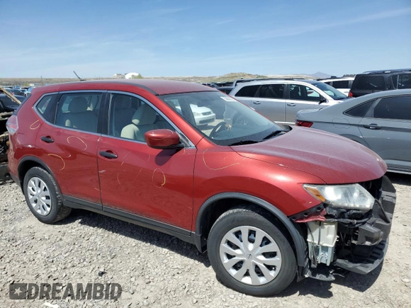 2016 Nissan Rogue SV with VIN KNMAT2MV7GP607804, listed as a Copart auction lot 53839325 with 152,371 mi miles and Salvage Title. Bid and sale history available at DreamBid. Image 4.