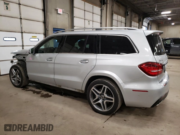 2019 Mercedes-Benz GLS 550 with VIN 4JGDF7DE2KB199019, listed as a Copart auction lot 38780634 with 38,367 mi miles and . Bid and sale history available at DreamBid. Image 2.