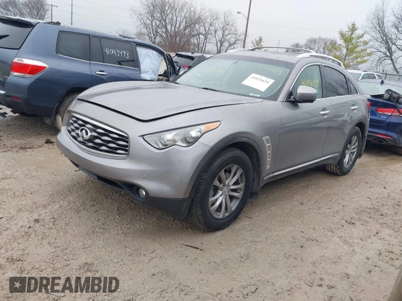 2010 Infiniti FX35 with VIN JN8AS1MW6AM856999, listed as a IAAI auction lot 41051039 with 166,714 mi miles. Bid and sale history available at carsss.com. Image 2.