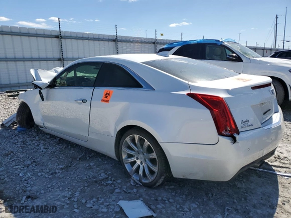 2015 Cadillac ATS Coupe Performance AWD with VIN 1G6AJ1R36F0115184, listed as a Copart auction lot 47236034 with 50,542 mi miles and Salvage Title. Bid and sale history available at carsss.com. Image 2.