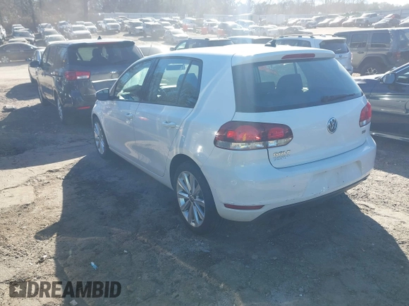 2013 Volkswagen Golf TDI with VIN WVWDM7AJ0DW132068, listed as a IAAI auction lot 41683723 with 124,310 mi miles and . Bid and sale history available at DreamBid. Image 3.