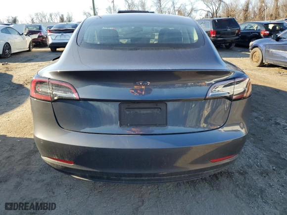 2020 Tesla Model 3 Standard Range Plus with VIN 5YJ3E1EA8LF597054, listed as a Copart auction lot 45152625 with 64,813 mi miles and Salvage Title. Bid and sale history available at carsss.com. Image 6.