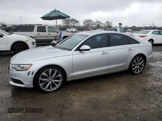 2013 Audi A6 2.0T Premium Plus with VIN WAUGFAFC1DN038122, listed as a Copart auction lot 51306155 with 136,059 mi miles and Clean Title. Bid and sale history available at carsss.com. Image 1.