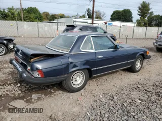 1982 Mercedes-Benz 380 with VIN WDBBA45AXCB013425, listed as a Copart auction lot 74098484 with 145,140 mi miles and Salvage Title. Bid and sale history available at carsss.com. Image 3.