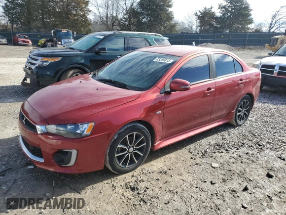 2017 Mitsubishi Lancer ES with VIN JA32U2FU8HU002553, listed as a Copart auction lot 45399815 with 136,502 mi miles and Salvage Title. Bid and sale history available at carsss.com. Image 1.