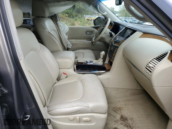 2014 Infiniti QX80 with VIN JN8AZ2NC4E9350828, listed as a Copart auction lot 72856614 with 80,717 mi miles and Salvage Title. Bid and sale history available at carsss.com. Image 7.