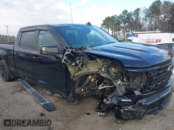 2022 Chevrolet Silverado 1500 RST with VIN 3GCUDEET2NG673025, listed as a IAAI auction lot 41226574 with 79,387 mi miles and . Bid and sale history available at DreamBid. Image 1.
