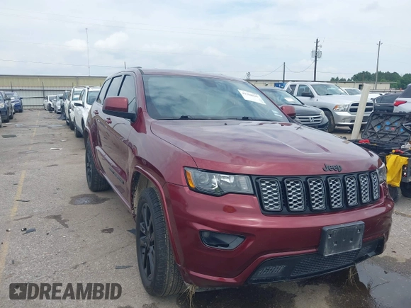 2020 Jeep Grand Cherokee Laredo E with VIN 1C4RJEAG1LC376416, listed as a IAAI auction lot 42368047 with 90,885 mi miles and . Bid and sale history available at DreamBid. Image 1.