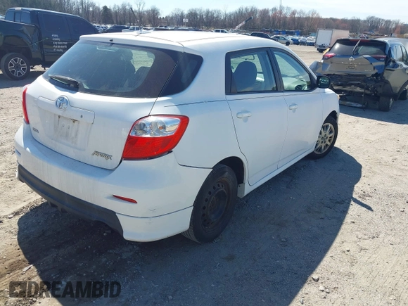2010 Toyota Matrix with VIN 2T1KU4EE2AC348334, listed as a IAAI auction lot 41806058 with 230,549 mi miles. Bid and sale history available at carsss.com. Image 4.