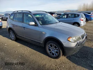 2005 BMW X3 2.5i with VIN WBXPA73495WC47160, listed as a Copart auction lot 83626354 with 158,235 mi miles and Clean Title. Bid and sale history available at carsss.com. Image 4.