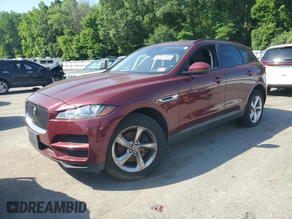 2017 Jaguar F-Pace 35t Premium with VIN SADCJ2BV2HA882572, listed as a Copart auction lot 62032955 with 84,599 mi miles and Clean title. Bid and sale history available at DreamBid. Image 1.