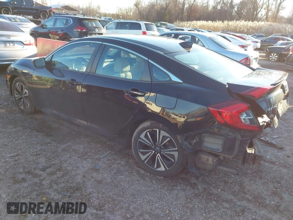 2017 Honda Civic Sedan EX-T with VIN 19XFC1E35HE030656, listed as a IAAI auction lot 38313363 with 128,344 mi miles. Bid and sale history available at carsss.com. Image 3.