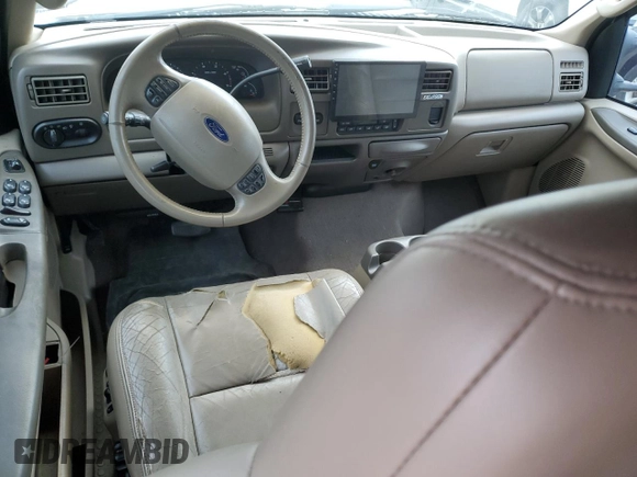 2003 Ford Excursion Limited z VIN 1FMNU42P23EB56085, wystawiony jako Copart lot #58863405 z przebiegiem 251 772 mil mil oraz Tytuł czysty. Historia ofert i sprzedaży dostępna na DreamBid. Obrazek 8.