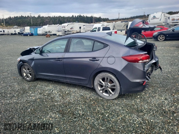 2018 Hyundai Elantra GL with VIN KMHD84LF0JU643343, listed as a Copart auction lot 83653764 with 57,208 mi miles and Salvage Title. Bid and sale history available at DreamBid. Image 2.