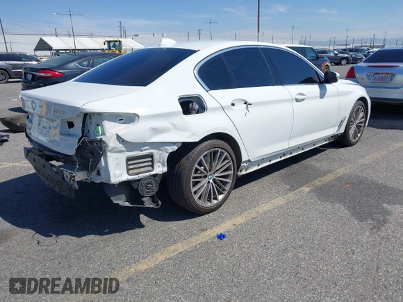 2020 BMW 5 Series 530i with VIN WBAJR3C06LCE63836, listed as a IAAI auction lot 41845186 with 54,559 mi miles and . Bid and sale history available at DreamBid. Image 4.