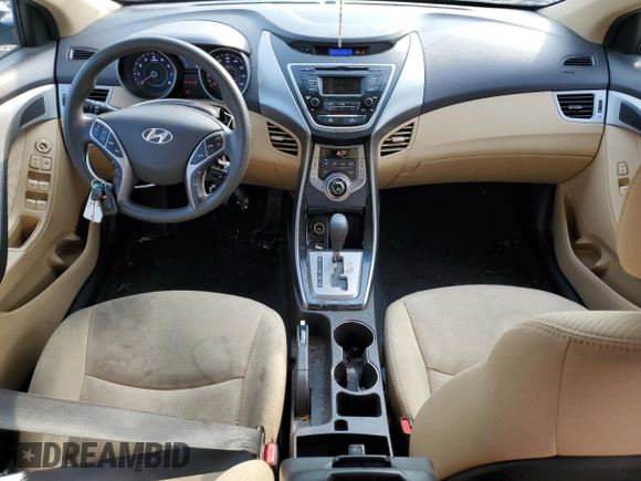 2013 Hyundai Elantra GLS z VIN 5NPDH4AE2DH257052, wystawiony jako Copart lot #59750455 z przebiegiem 70 580 mil mil oraz Szkoda całkowita • Salvage title. Historia ofert i sprzedaży dostępna na DreamBid. Obrazek 8.