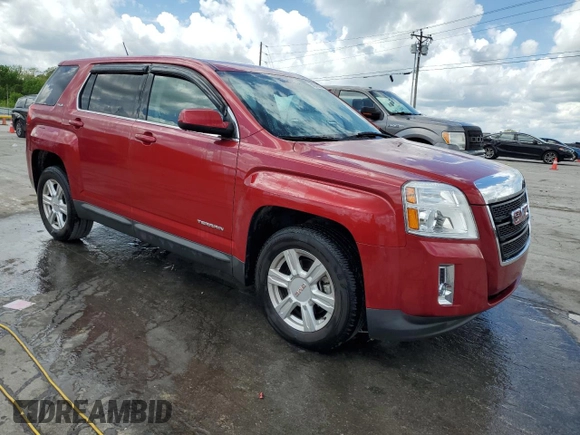 2014 GMC Terrain SLE with VIN 2GKALMEK1E6167709, listed as a Copart auction lot 54376345 with 121,068 mi miles and Salvage Title. Bid and sale history available at carsss.com. Image 4.