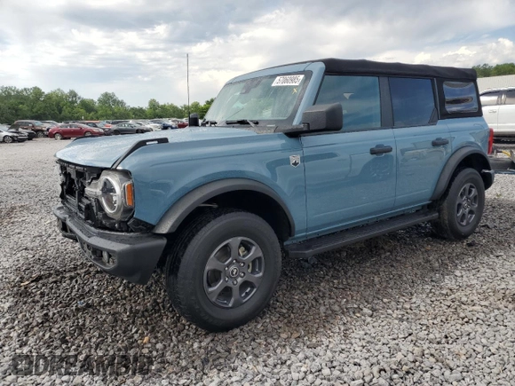2021 Ford Bronco z VIN 1FMDE5BH0MLA96747, wystawiony jako Copart lot #57060985 z przebiegiem 37 048 mil mil oraz Szkoda całkowita • Salvage title. Historia ofert i sprzedaży dostępna na DreamBid. Obrazek 1.