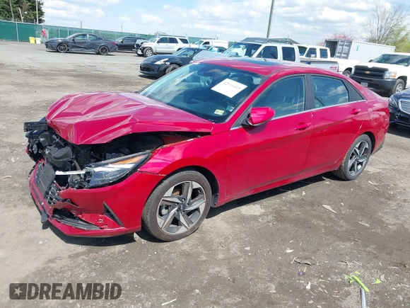 2023 Hyundai Elantra Limited z VIN KMHLP4AG8PU504791, wystawiony jako IAAI lot #42016405 z przebiegiem 22 916 mil mil oraz . Historia ofert i sprzedaży dostępna na DreamBid. Obrazek 18.