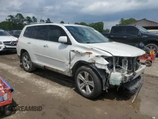 2013 Toyota Highlander Limited with VIN 5TDYK3EH8DS133041, listed as a Copart auction lot 53055525 with Not provided miles and Salvage title. Bid and sale history available at DreamBid. Image 4.