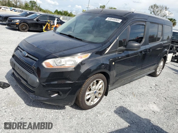 2017 Ford Transit Connect XLT z VIN NM0GS9F7XH1314260, wystawiony jako Copart lot #63648065 z przebiegiem 144 541 mil mil oraz Czysty tytuł • Clean title. Historia ofert i sprzedaży dostępna na DreamBid. Obrazek 1.