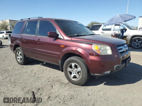 2007 Honda Pilot EX with VIN 5FNYF18457B007990, listed as a Copart auction lot 52753905 with 166,027 mi miles and Salvage Title. Bid and sale history available at DreamBid. Image 4.