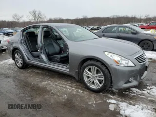 2012 Infiniti G25 x with VIN JN1DV6AR8CM861848, listed as a Copart auction lot 44210805 with 130,978 mi miles and Salvage Title. Bid and sale history available at DreamBid. Image 4.