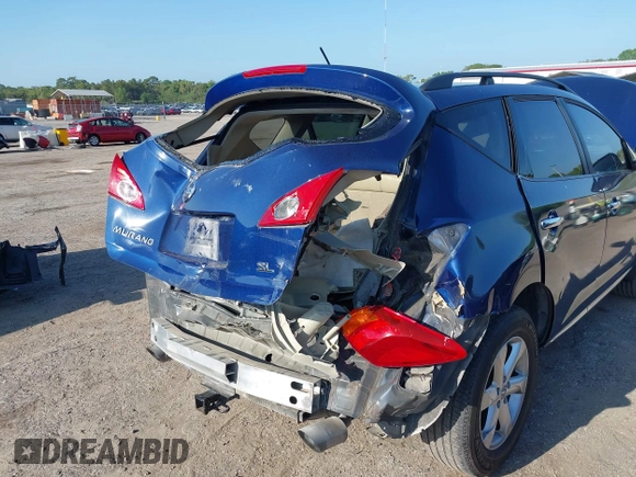 2009 Nissan Murano S with VIN JN8AZ18U09W024899, listed as a IAAI auction lot 41933798 with 135,078 mi miles. Bid and sale history available at carsss.com. Image 6.