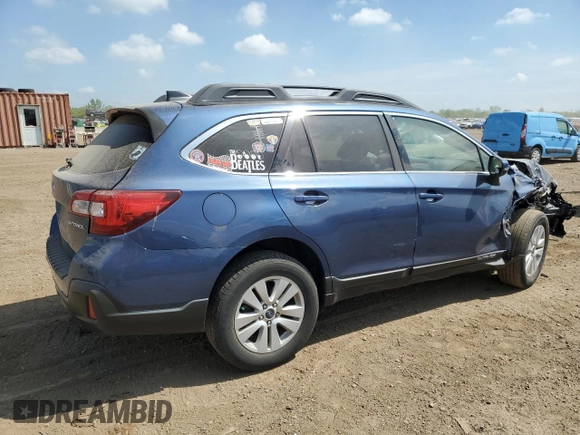 2019 Subaru Outback Premium with VIN 4S4BSAFC1K3345254, listed as a Copart auction lot 56785595 with 91,820 mi miles and Salvage title. Bid and sale history available at DreamBid. Image 3.