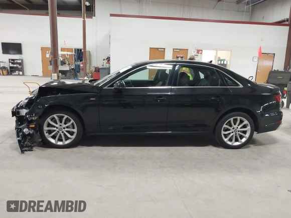2019 Audi A4 Premium Plus with VIN WAUENAF48KA041431, listed as a IAAI auction lot 41977177 with 53,537 mi miles. Bid and sale history available at carsss.com. Image 14.