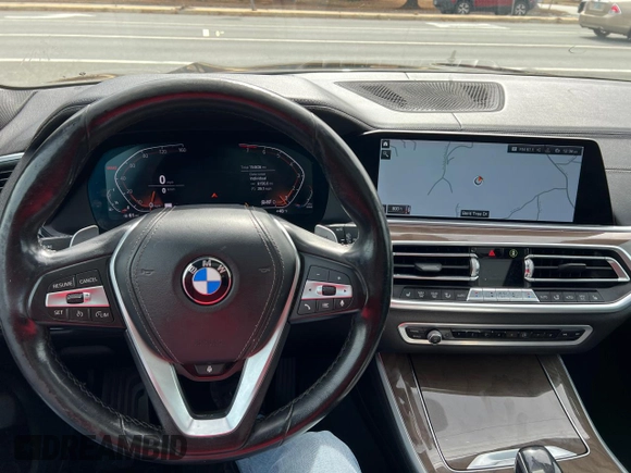 2019 BMW X5 xDrive40i with VIN 5UXCR6C57KLL62128, listed as a Copart auction lot 49959995 with 154,636 mi miles and Clean title. Bid and sale history available at DreamBid. Image 7.