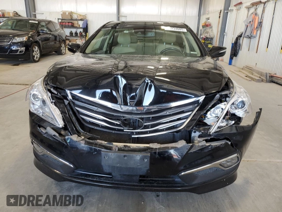 2017 Hyundai Azera Limited with VIN KMHFH4JG6HA590051, listed as a Copart auction lot 53734085 with 101,466 mi miles and Salvage Title. Bid and sale history available at carsss.com. Image 5.