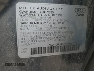 2013 Audi allroad A4 Premium Plus z VIN WA1UFAFL7DA051190, wystawiony jako Copart lot #60477465 z przebiegiem 31 893 mil mil oraz Szkoda całkowita • Salvage title. Historia ofert i sprzedaży dostępna na DreamBid. Obrazek 13.