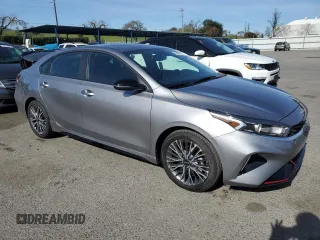 2023 Kia Forte GT-Line with VIN 3KPF54AD8PE568339, listed as a Copart auction lot 46496325 with 17,379 mi miles and Salvage Title. Bid and sale history available at carsss.com. Image 4.