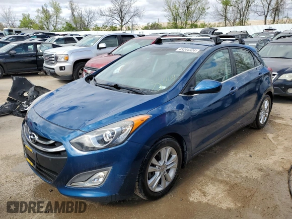 2013 Hyundai Elantra GT with VIN KMHD35LE8DU146248, listed as a Copart auction lot 49244324 with 125,361 mi miles and Salvage Title. Bid and sale history available at carsss.com. Image 1.