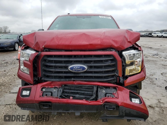 2017 Ford F-150 XL with VIN 1FTFX1EG5HKE50762, listed as a Copart auction lot 51812025 with 101,838 mi miles and Salvage title. Bid and sale history available at DreamBid. Image 5.