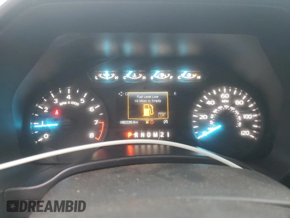 2020 Ford F-150 XL with VIN 1FTEX1CB0LFB98035, listed as a Copart auction lot 44236955 with 82,235 mi miles and Salvage title. Bid and sale history available at DreamBid. Image 9.