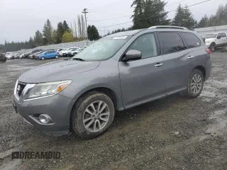 2015 Nissan Pathfinder SV with VIN 5N1AR2MM7FC653740, listed as a Copart auction lot 51338395 with 197,668 mi miles and Salvage Title. Bid and sale history available at carsss.com. Image 1.