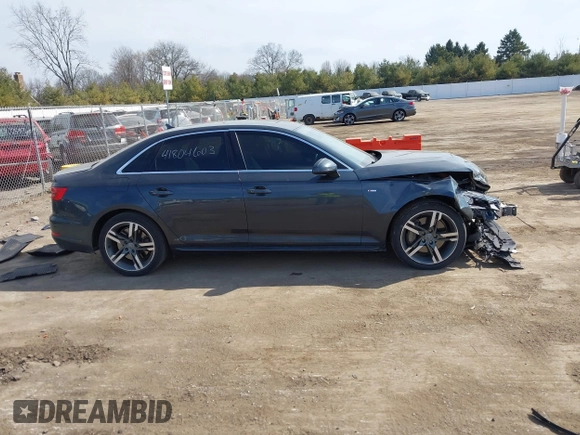 2017 Audi A4 Premium Plus z VIN WAUENAF46HN023687, wystawiony jako IAAI lot #41804603 z przebiegiem 117 020 mil mil oraz . Historia ofert i sprzedaży dostępna na DreamBid. Obrazek 14.