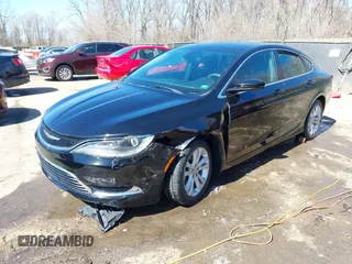 2015 Chrysler 200 Limited with VIN 1C3CCCABXFN662545, listed as a IAAI auction lot 41798590 with 76,766 mi miles. Bid and sale history available at carsss.com. Image 2.