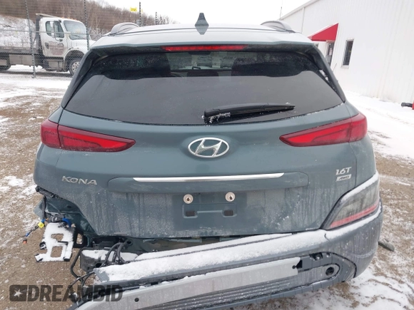 2022 Hyundai Kona Limited with VIN KM8K5CA3XNU806377, listed as a IAAI auction lot 41403043 with 12,618 mi miles. Bid and sale history available at carsss.com. Image 16.