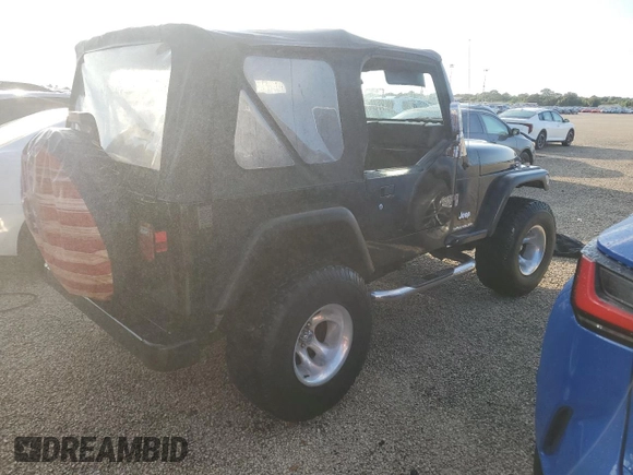 2003 Jeep Wrangler X with VIN 1J4FA39S73P340698, listed as a Copart auction lot 73888624 with 49,677 mi miles and Salvage Title. Bid and sale history available at carsss.com. Image 3.
