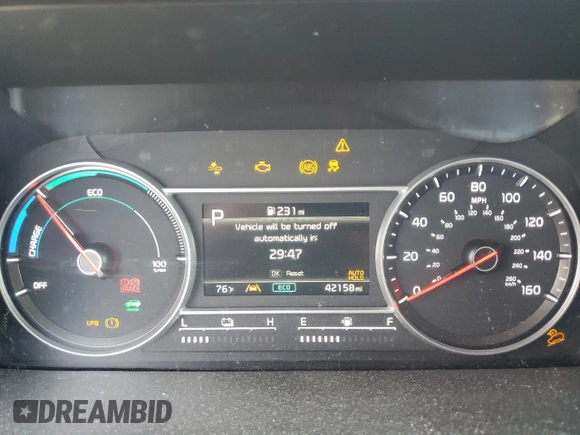 2023 Kia Sorento Hybrid EX with VIN KNDRHDLG9P5159421, listed as a Copart auction lot 75330694 with 42,158 mi miles and Salvage Title. Bid and sale history available at carsss.com. Image 9.