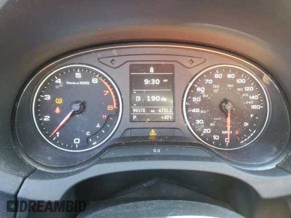 2015 Audi A3 2.0T Premium Plus with VIN WAUEFGFF9F1010227, listed as a Copart auction lot 41621014 with 99,378 mi miles. Bid and sale history available at carsss.com. Image 9.