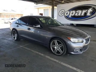2017 Infiniti Q50 Premium with VIN JN1EV7AP0HM730543, listed as a Copart auction lot 59337725 with 73,230 mi miles and Salvage title. Bid and sale history available at DreamBid. Image 4.