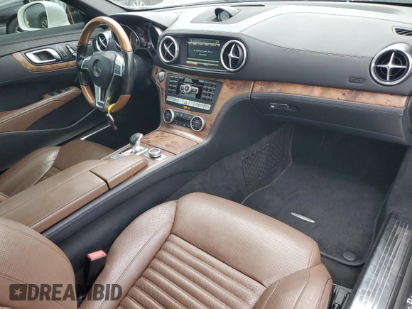 2015 Mercedes-Benz SL 550 with VIN WDDJK7DA3FF036660, listed as a Copart auction lot 85599904 with 55,383 mi miles and Salvage title. Bid and sale history available at DreamBid. Image 8.