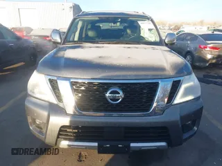 2018 Nissan Armada Platinum with VIN JN8AY2NE7J9733788, listed as a IAAI auction lot 40977705 with 62,901 mi miles. Bid and sale history available at carsss.com. Image 12.