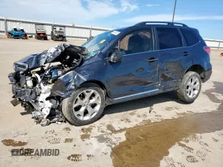 2018 Subaru Forester Touring z VIN JF2SJAWC2JH428217, wystawiony jako Copart lot #60272925 z przebiegiem Nie podano mil oraz Szkoda całkowita • Salvage title. Historia ofert i sprzedaży dostępna na DreamBid. Obrazek 1.