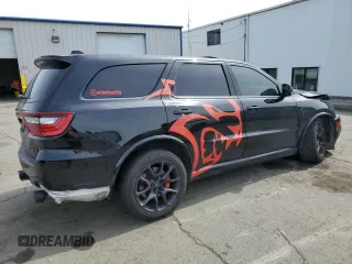 2021 Dodge Durango SRT Hellcat with VIN 1C4SDJH98MC689327, listed as a Copart auction lot 52169015 with 53,009 mi miles and Salvage title. Bid and sale history available at DreamBid. Image 3.